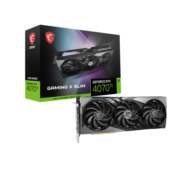 MSI Carte Graphique GeForce RTX 4070 Ti GAMING X SLIM 12G